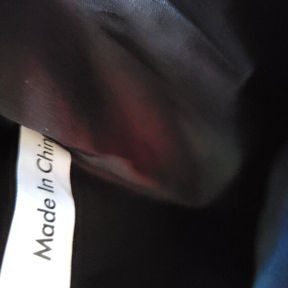 Princess Marcella Borghese Canvas Tote Office Black Logo Purse Leather Handles - Picture 6 of 6